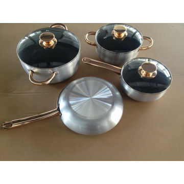 Hot Sale alumínio não-Stick Metallic utensílios de cozinha